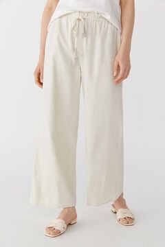 Cortefiel Palazzo trousers Brown