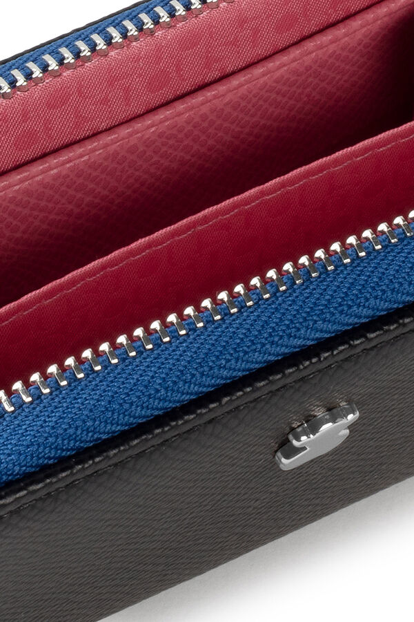 Tous New Dubai medium black and blue wallet Black
