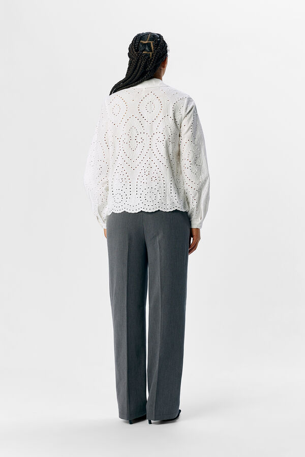 Object Camisa bordado inglesa Branco