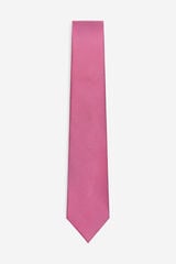 Cortefiel Natural silk tie Fuchsia