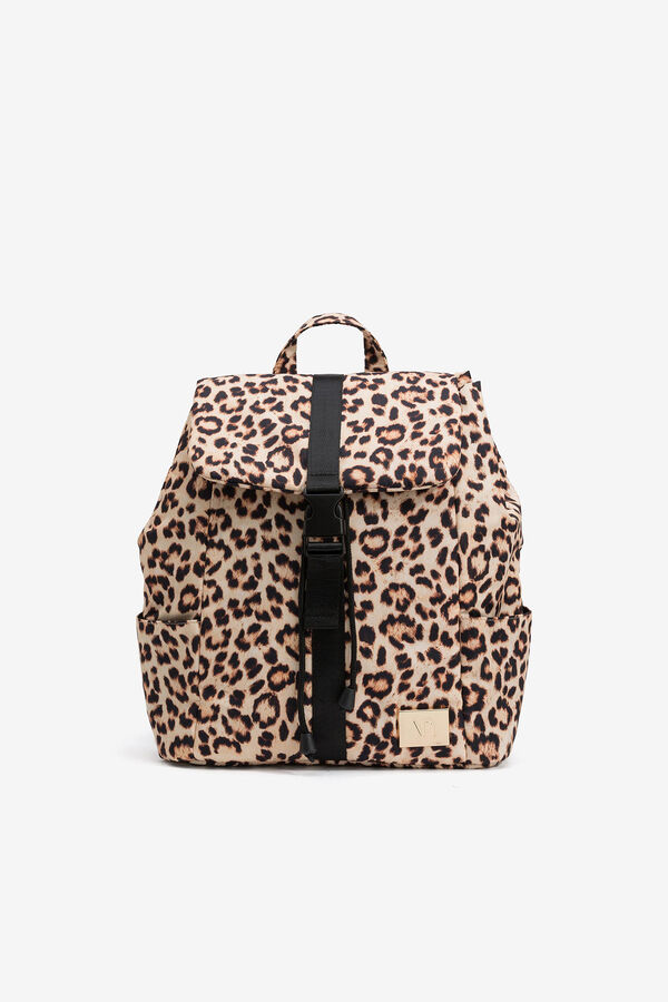 Vilanova Mochila animal print Beige