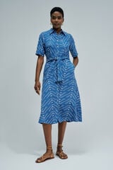 Salsa Jeans Vestido camisero midi Azul