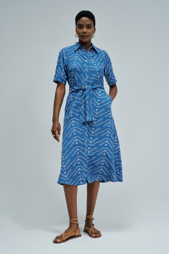Vestido camisero midi