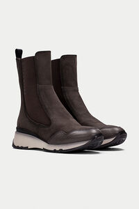 Cortefiel Trainer boot with chunky sole Grey