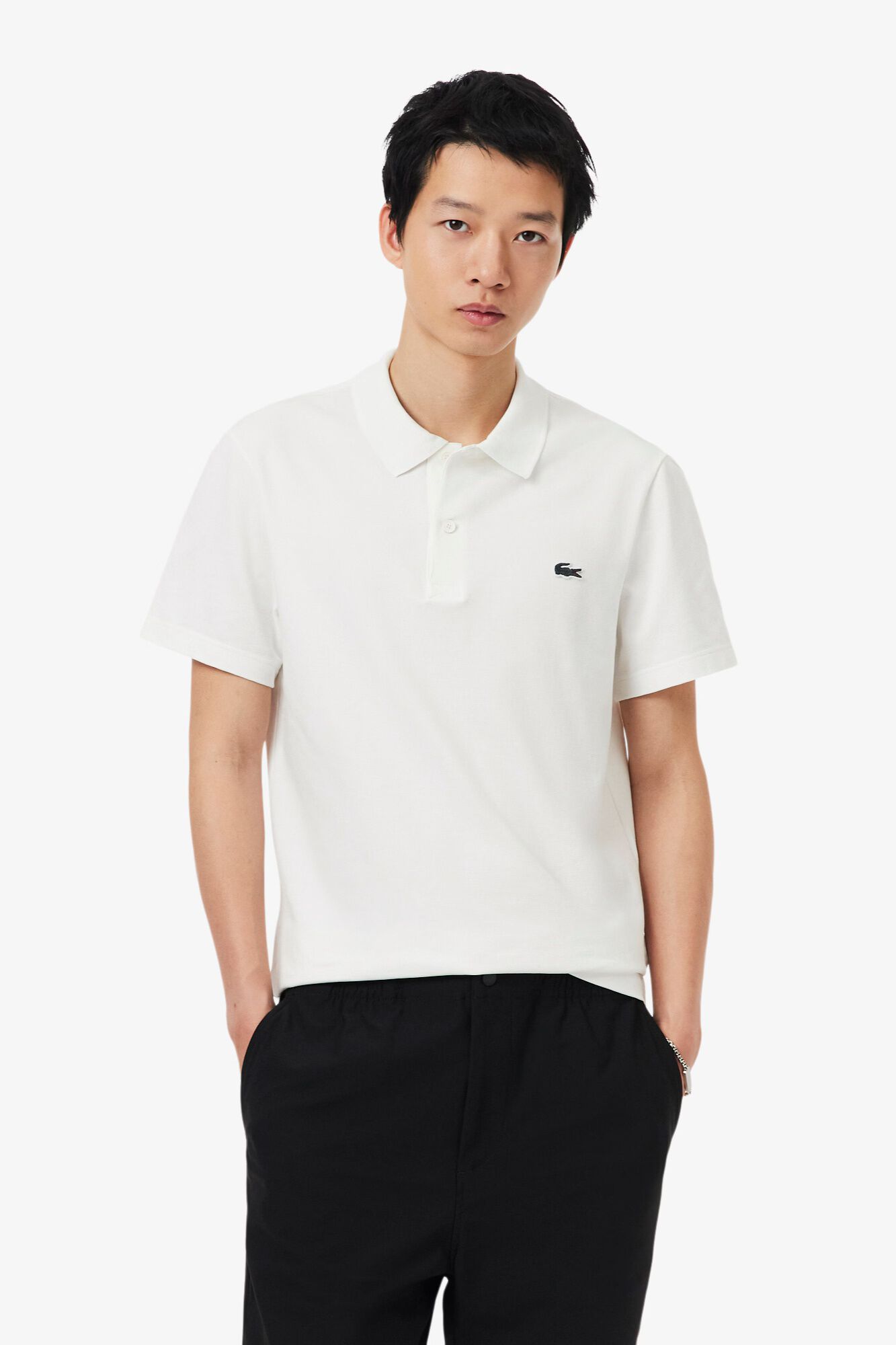 Lacoste Polo de manga curta com bordado