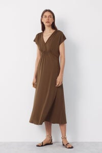 Cortefiel Braided print dress