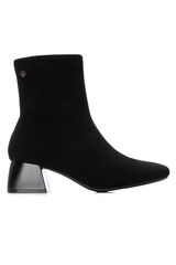 XTI Botins de salto de camurça Preto