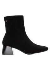 XTI Botins de salto de camurça Preto