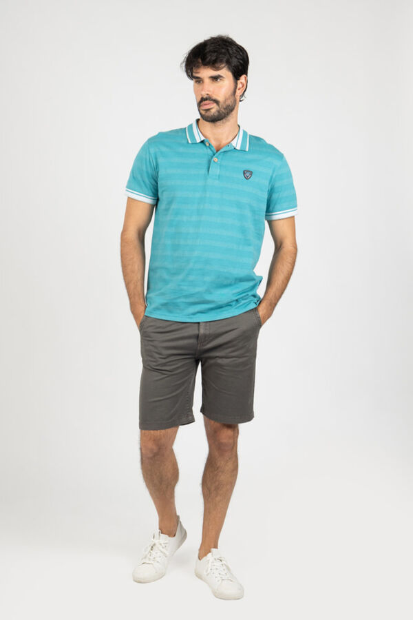 Privata Short sleeve polo shirt Printed turquoise