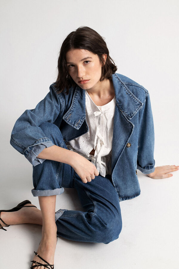 Object Jaqueta jeans trespassada Azul