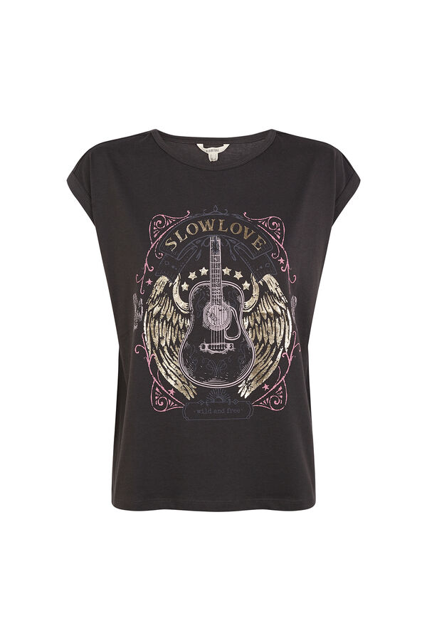 Slowlove Camiseta slowlove guitarra Grey