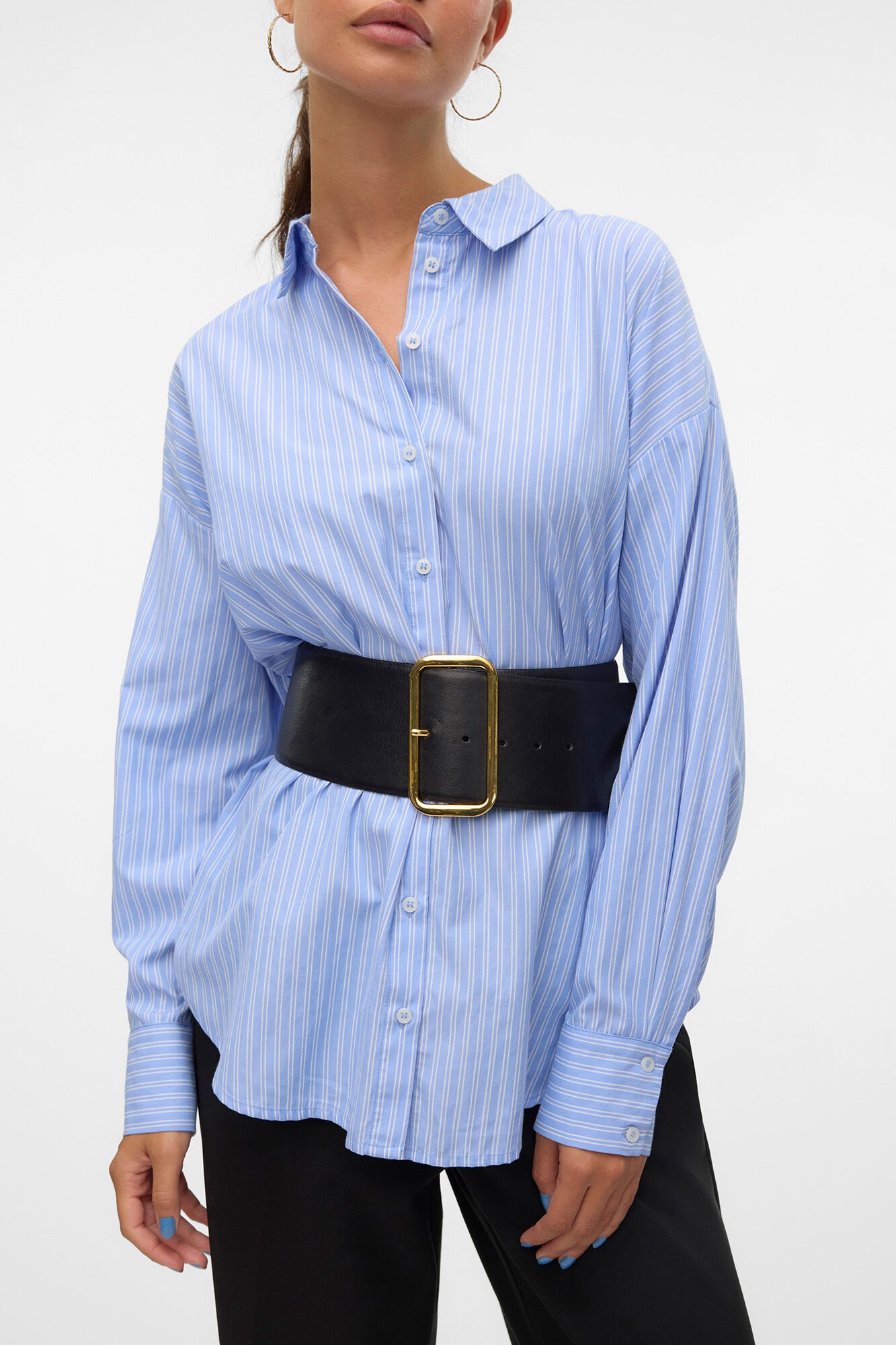 Vero Moda Camisa oversize de manga comprida