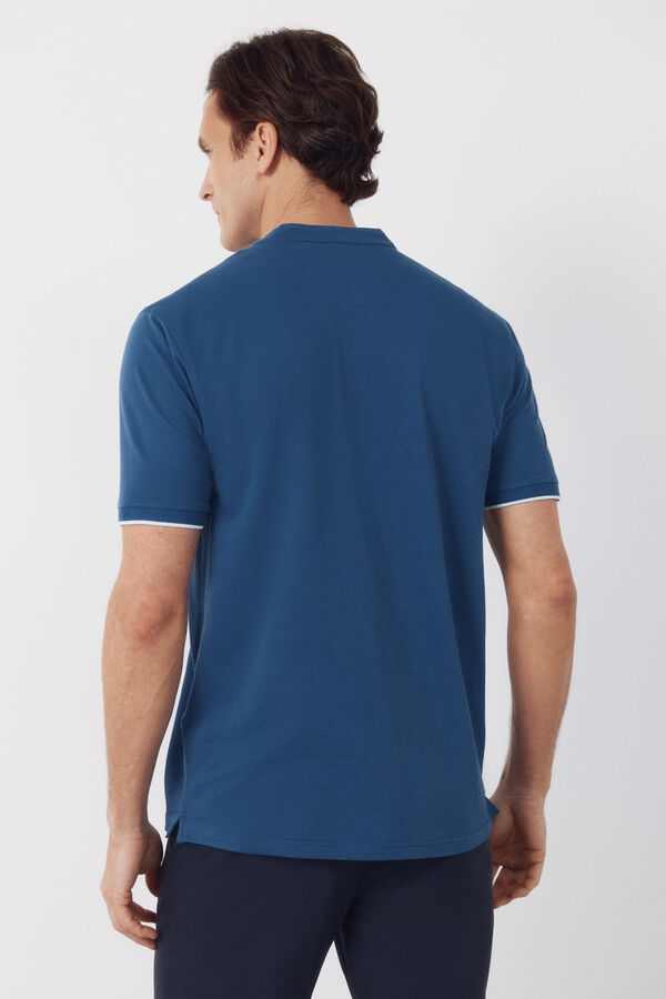 Cortefiel Polo gola mao Azul