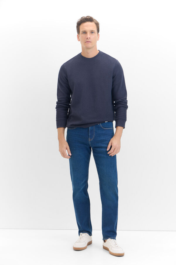 Cortefiel Regular fit dynamic jeans Blue