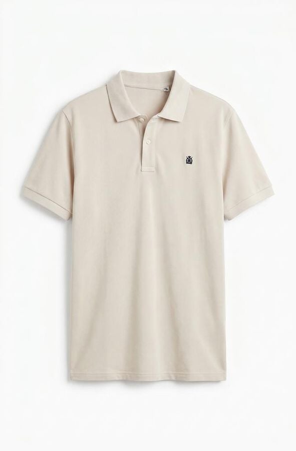 Cortefiel Polo b&aacute;sico de piqu&eacute; Tostado