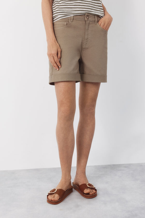 Cortefiel Jeans shorts Kaki