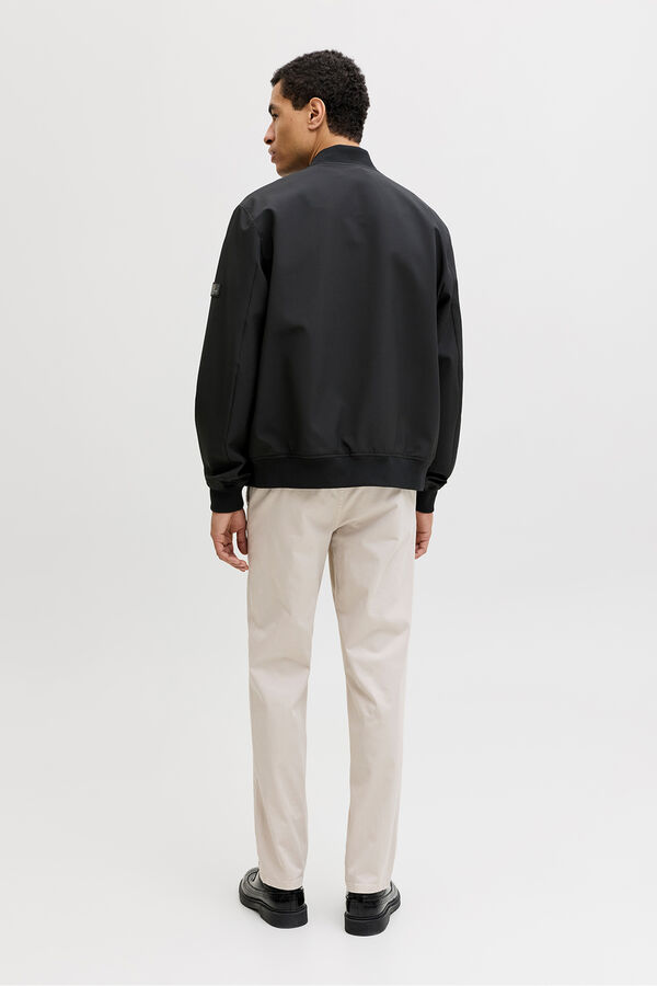 Jack & Jones Blus&atilde;o bomber b&aacute;sico Preto