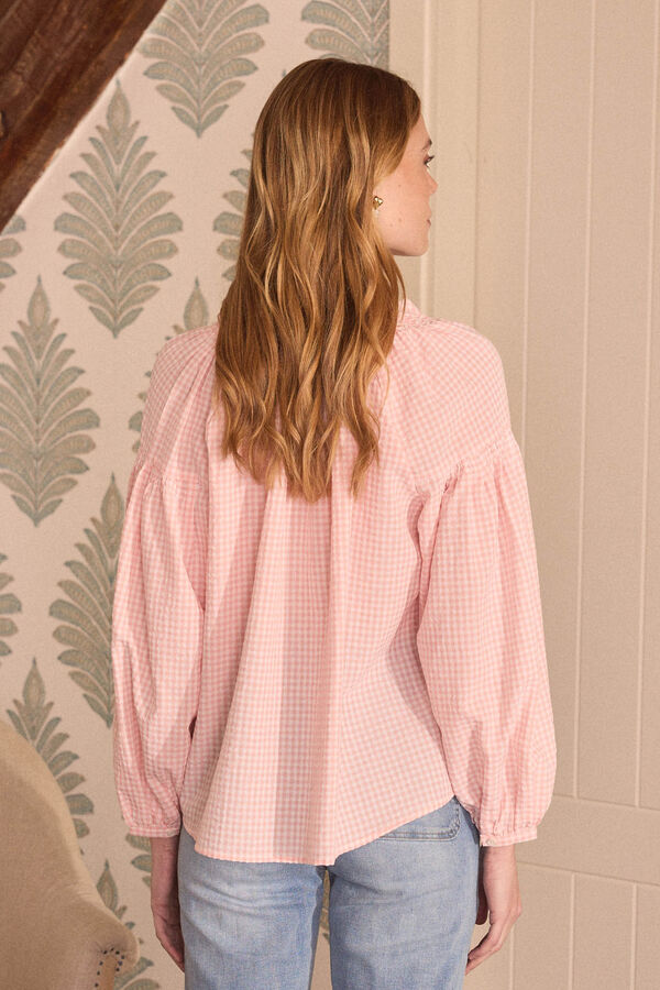 Polín Et Moi Blusa vichy Marilen Rosa