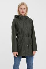 Vero Moda Adjustable hood raincoat Green