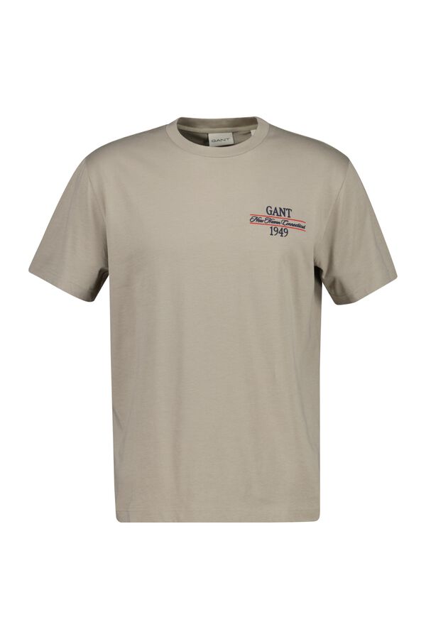 Gant Short sleeve T-shirt Beige