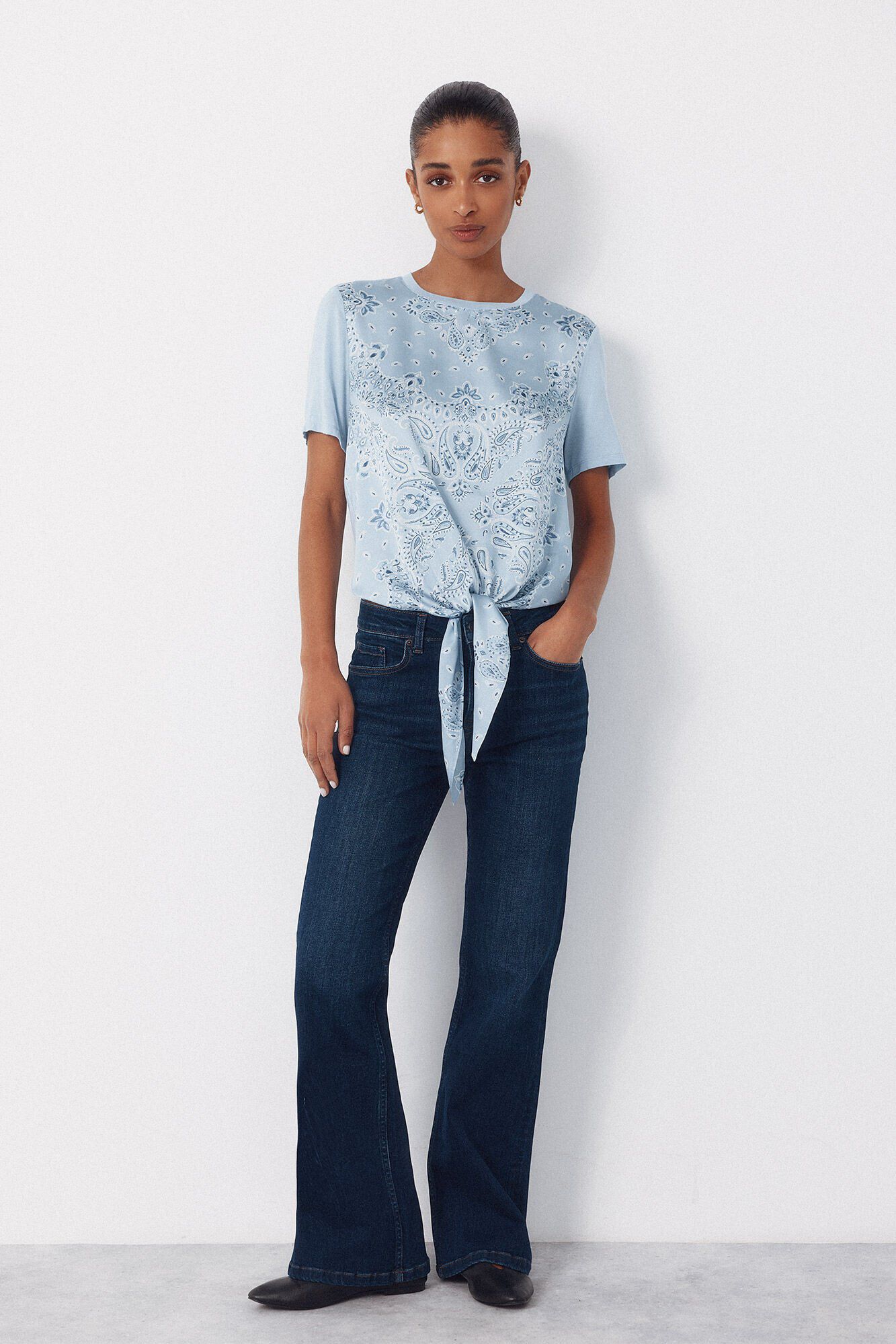 Cortefiel Combined printed top