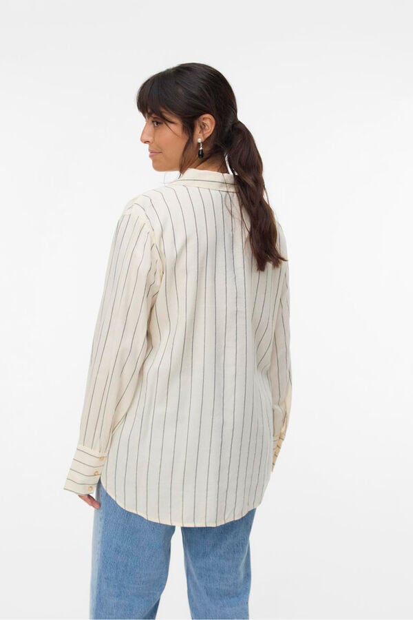 Vero Moda Curve Camisa de manga manga comprida plus size  Cinzento