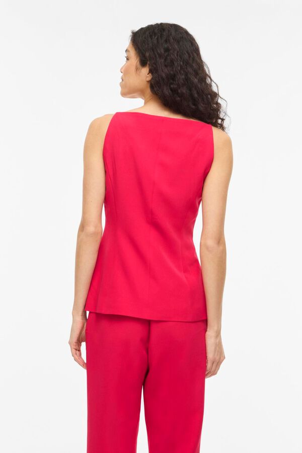 Vila Colete abotoado de al&ccedil;as Subiu