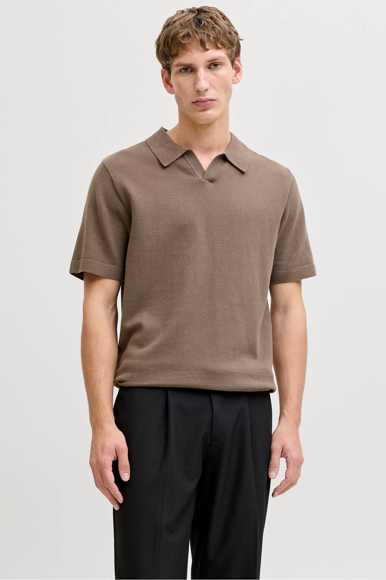 Jack & Jones Camisola em malha gola polo