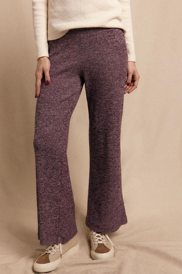 Slowlove Calças largas de malha Roxo