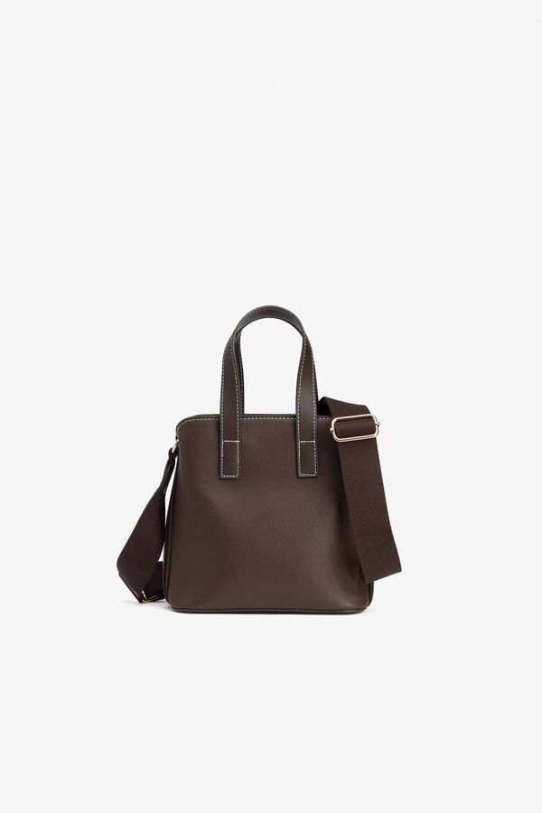 Vilanova Carteira com al&ccedil;a larga Castanho