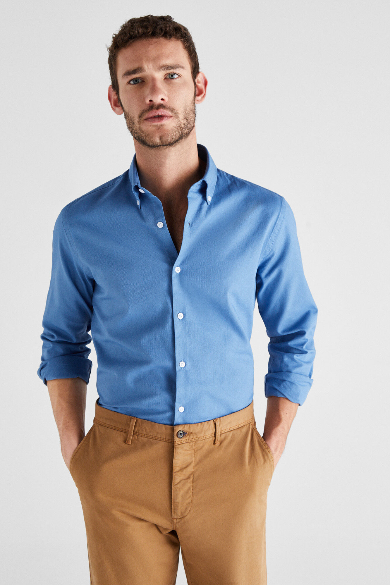 Plain Oxford Shirt Shirts Cortefiel Man Woman