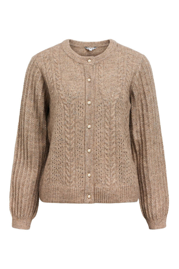 Object Cardigan malha Castanho