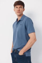 Cortefiel Basic piqué polo shirt Blue