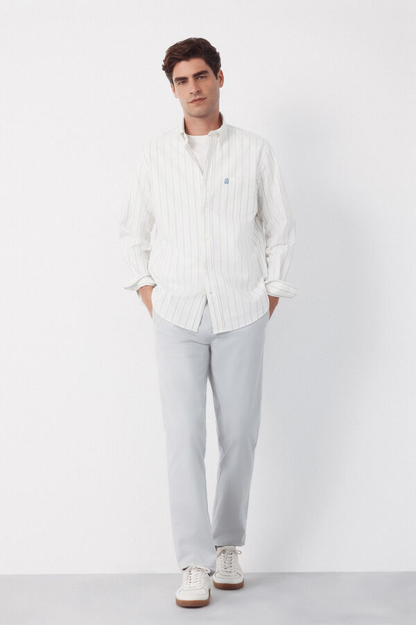 Cortefiel Regular fit chinos Grey