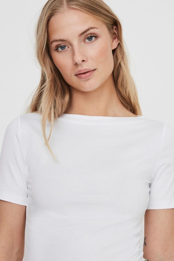 Cortefiel T-shirt básica Branco