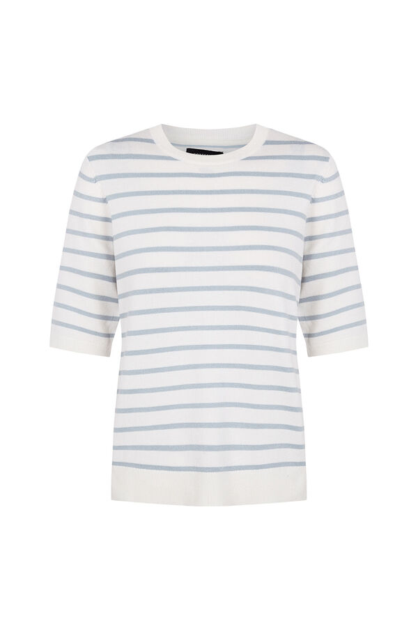 Cortefiel Short sleeve jumper Blue