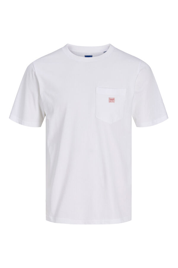 Jack & Jones T-shirt manga curta bolso Branco