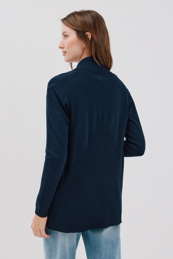 Cortefiel Cardigan with shawl neckline Navy