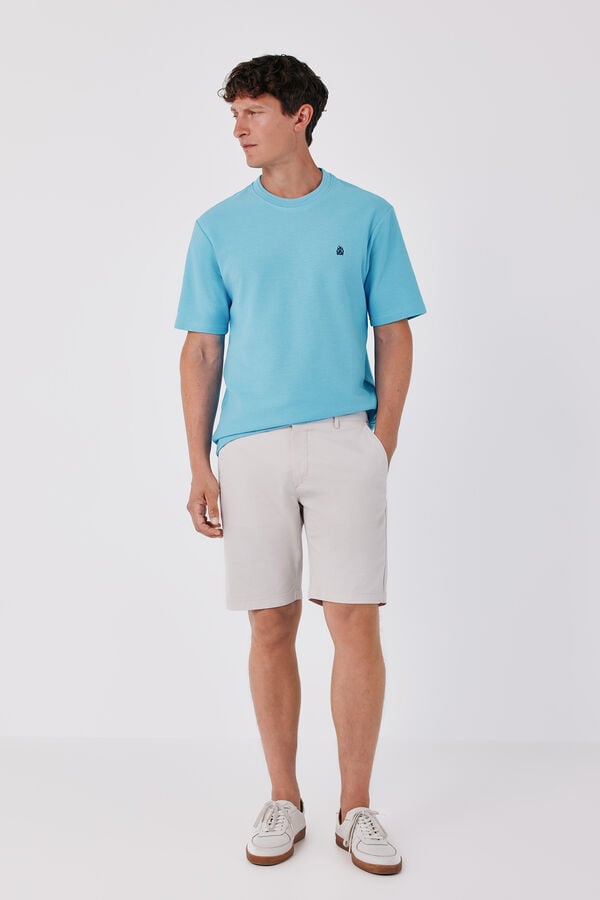 Cortefiel T-shirt estruturada Azul