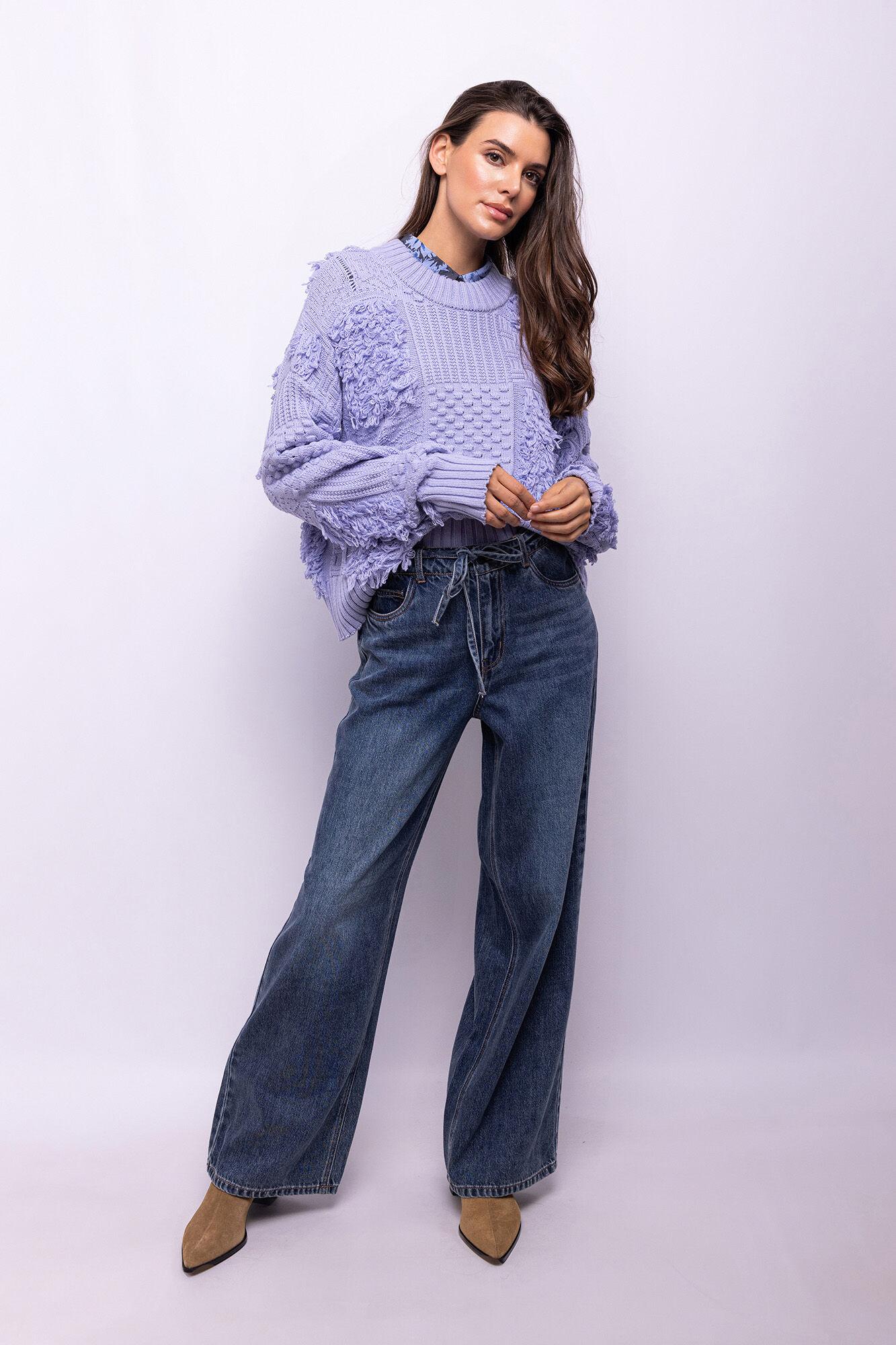 Object Camisola de malha patchwork