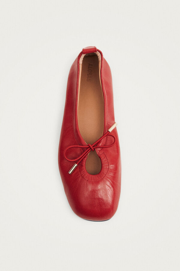 Alohas Sabrinas de couro Rosalind Vermelho