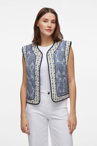 Vila Colete acolchoado estampado
