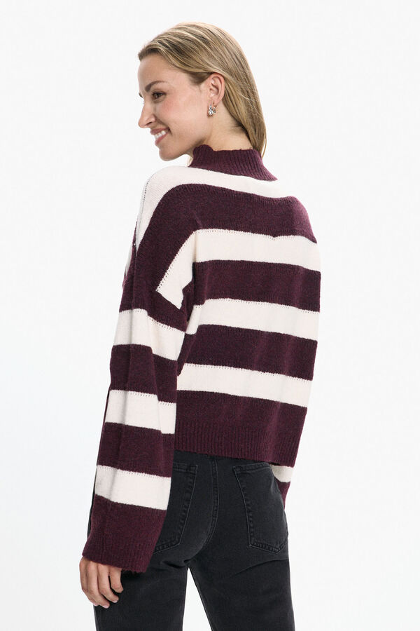 Vero Moda Camisola de malha de gola malha Roxo