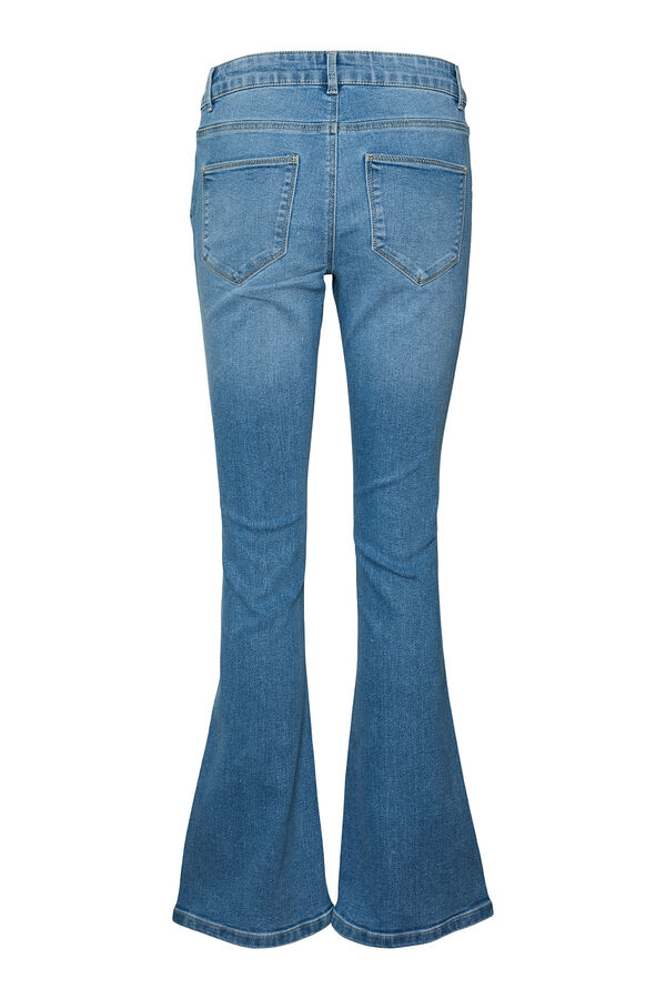Cortefiel Jeans flared con bolsillos Azul