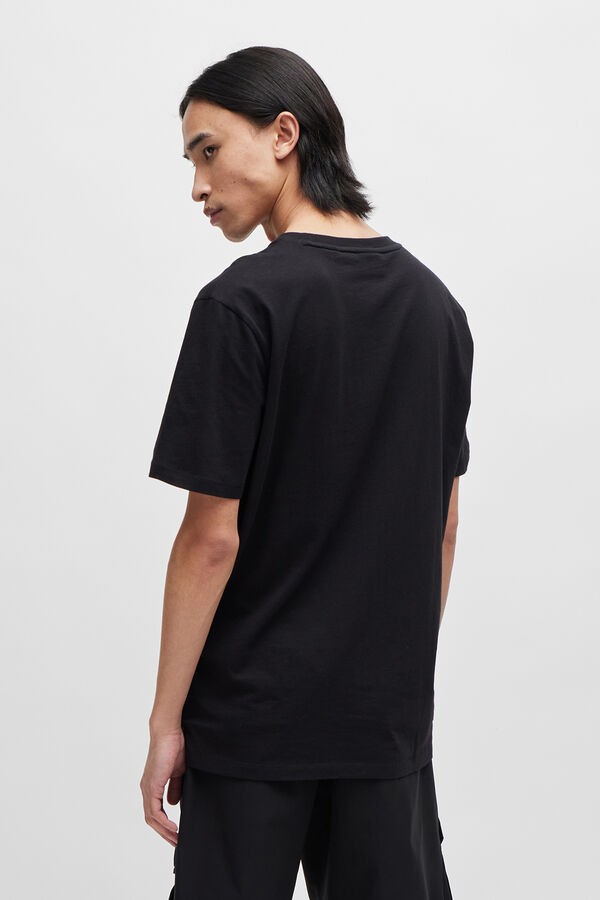 HUGO T-shirt de manga curta Preto