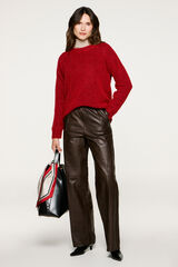 Selected Femme Camisola de lã e alpaca. Vermelho
