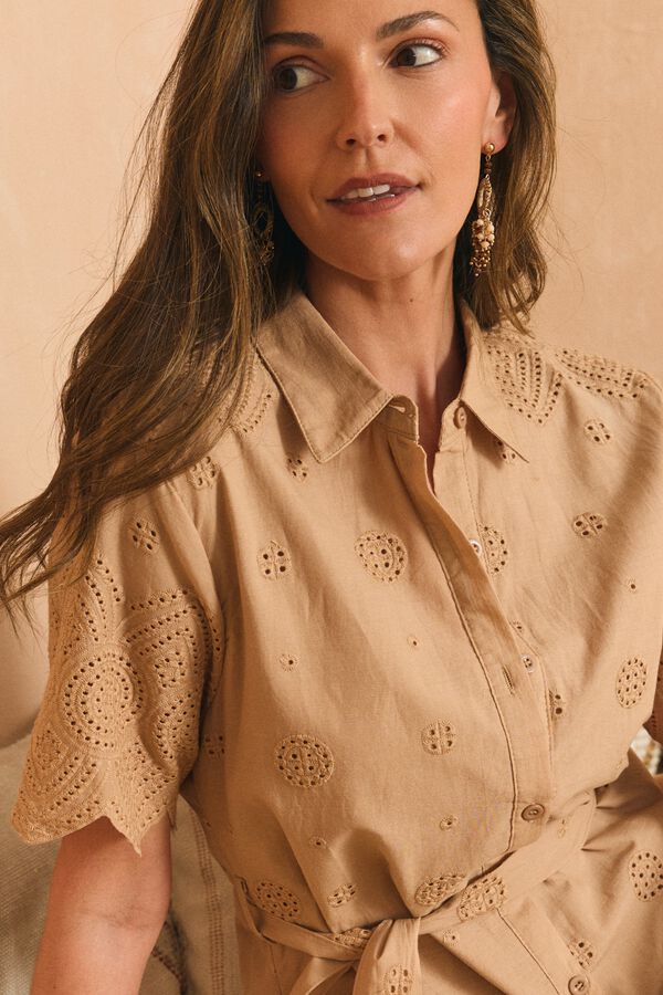 Pol&iacute;n Et Moi Vestido midi B&aacute;rbara Tostado