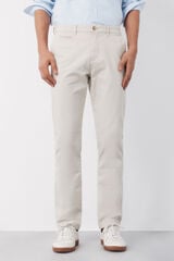 Cortefiel Slim fit chinos Beige