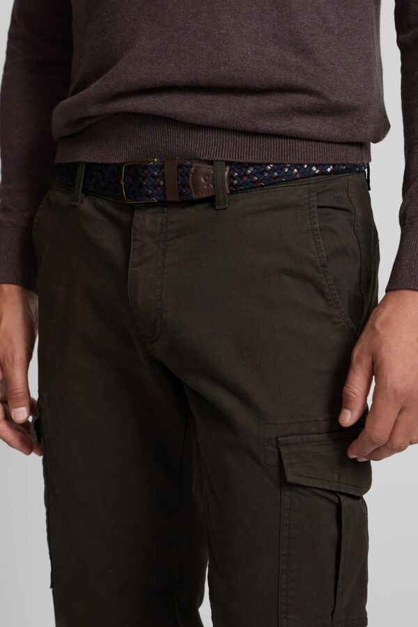 Silbon Cargo sport trousers Kaki