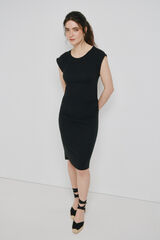 Vero Moda Vestido curto em Tencel Preto